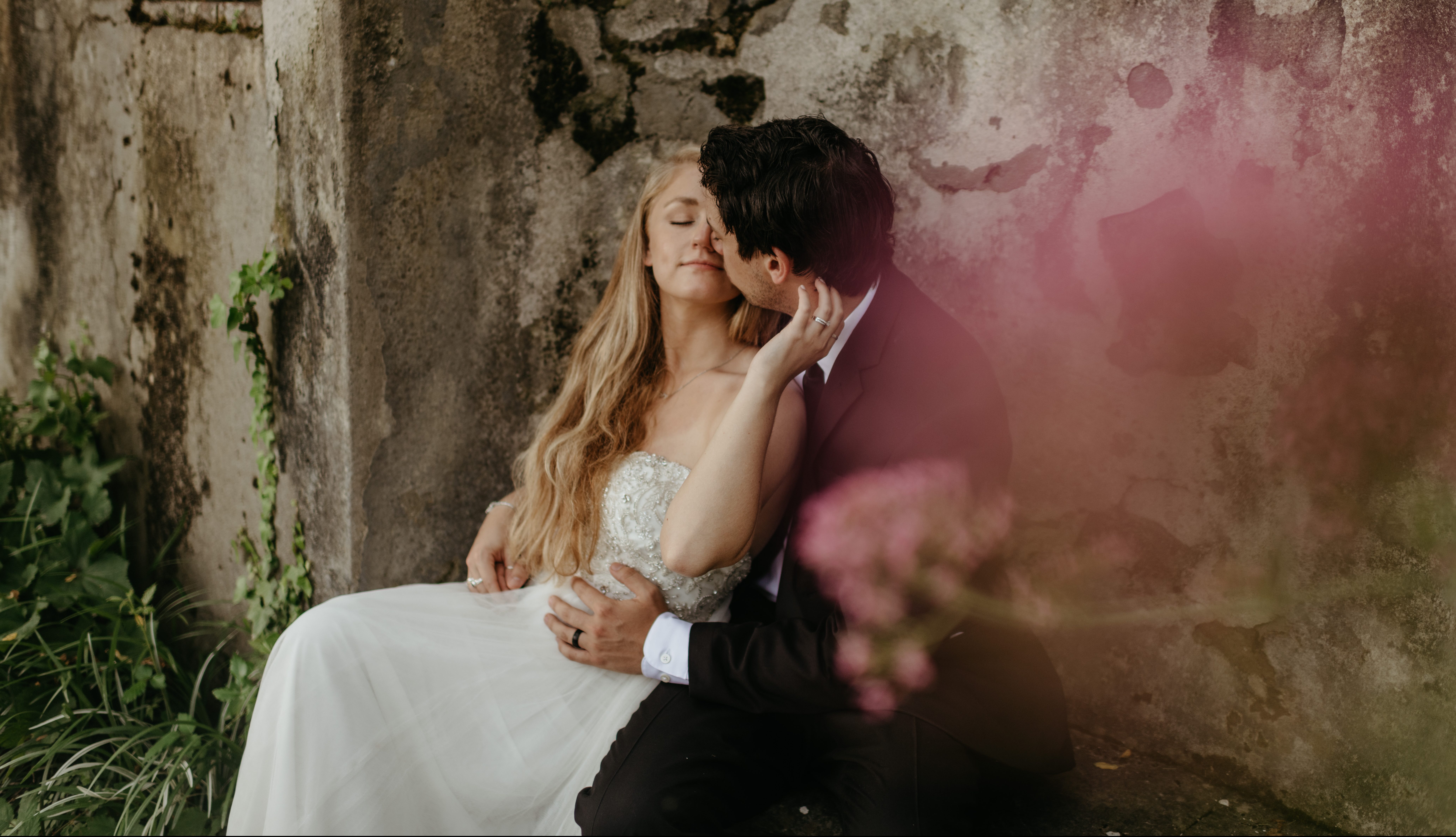 Young couple elopes in Florence italy as photographed by Laurken Kendall.